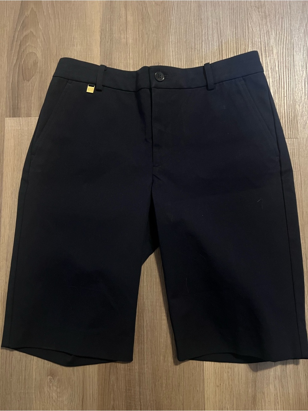 Lauren Ralph Lauren Navy Twill Stretch Bermuda Shorts Sz 6